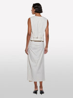 Load image into Gallery viewer, Sisley Stripe Linen Midi Skirt
