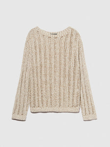 Sisley Ribbed Look Sweater - Beige
