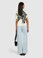 Load image into Gallery viewer, Sisley Short Sleeve Satin Shirt - Cream
