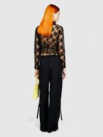 Load image into Gallery viewer, Sisley Flowy Cargo Trousers - Black
