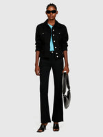 Load image into Gallery viewer, Sisley Flared Fit Jeans - Black

