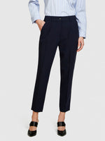 Load image into Gallery viewer, Sisley Stretch Elasticated Waist Trousers - Black
