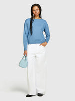 Load image into Gallery viewer, Sisley Boat Neck Sweater - Blue

