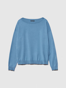 Sisley Boat Neck Sweater - Blue