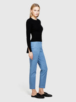 Load image into Gallery viewer, Sisley Classic Slim-Fit Chinos - Blue
