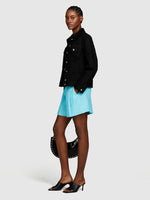 Load image into Gallery viewer, Sisley 100% Linen Shorts - Turquoise
