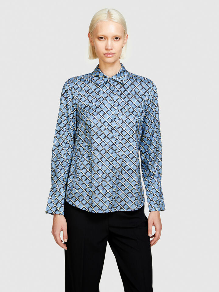 Sisley Printed Shirt - Blue