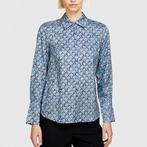 Sisley Printed Shirt - Blue