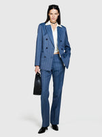 Load image into Gallery viewer, Sisley Striped Blazer - Blue
