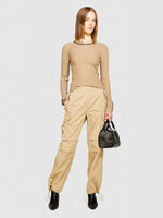 Load image into Gallery viewer, Sisley Cargo Trouser With Pockets - Camel
