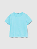 Load image into Gallery viewer, Sisley Boxy Fit Cotton T-Shirt - Turquoise
