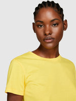 Load image into Gallery viewer, Sisley Boxy Fit Cotton T-Shirt - Yellow
