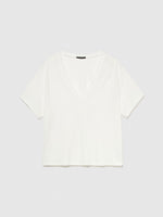 Load image into Gallery viewer, Sisley V-Neck Organic Cotton T-Shirt - White
