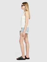 Load image into Gallery viewer, Sisley V-Neck Cotton Tank Top - White
