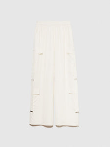 Sisley Flowy Cargo Trousers - Creamy White