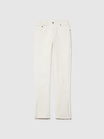 Load image into Gallery viewer, Sisley Stretch Cotton Denim Jeans With Slits - Creamy White
