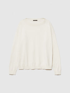 Sisley Boat Neck Sweater - Creamy White