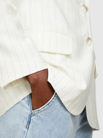 Load image into Gallery viewer, Sisley Striped Blazer - Creamy White
