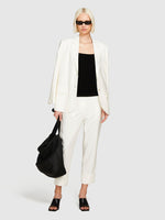 Load image into Gallery viewer, Sisley Pinstripe Trousers - Creamy White
