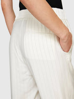 Load image into Gallery viewer, Sisley Pinstripe Trousers - Creamy White
