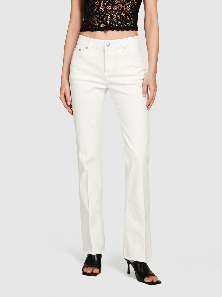 Sisley Flared Fit Jeans - Creamy White