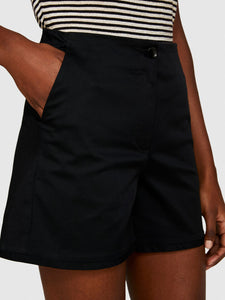 Sisley Stretch Cotton Shorts - Black