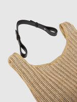 Load image into Gallery viewer, Sisley Straw Tote Bag - Camel
