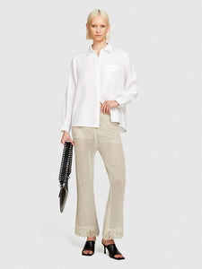 Sisley 100% Linen Shirt - White