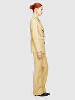 Load image into Gallery viewer, Sisley Striped Blazer - Yellow
