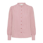 Load image into Gallery viewer, Ichi Stripe Ruffled Collar Shirt
