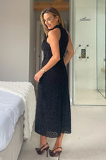 Load image into Gallery viewer, Mira Halterneck Shimmer Dress
