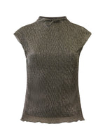 Load image into Gallery viewer, Tamy Lurex Plisse Sleeveless Top
