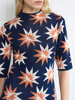 Load image into Gallery viewer, Imelda Star Jacquard Knit Dress
