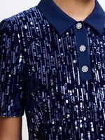 Load image into Gallery viewer, Trinny Velvet Sequin Dress

