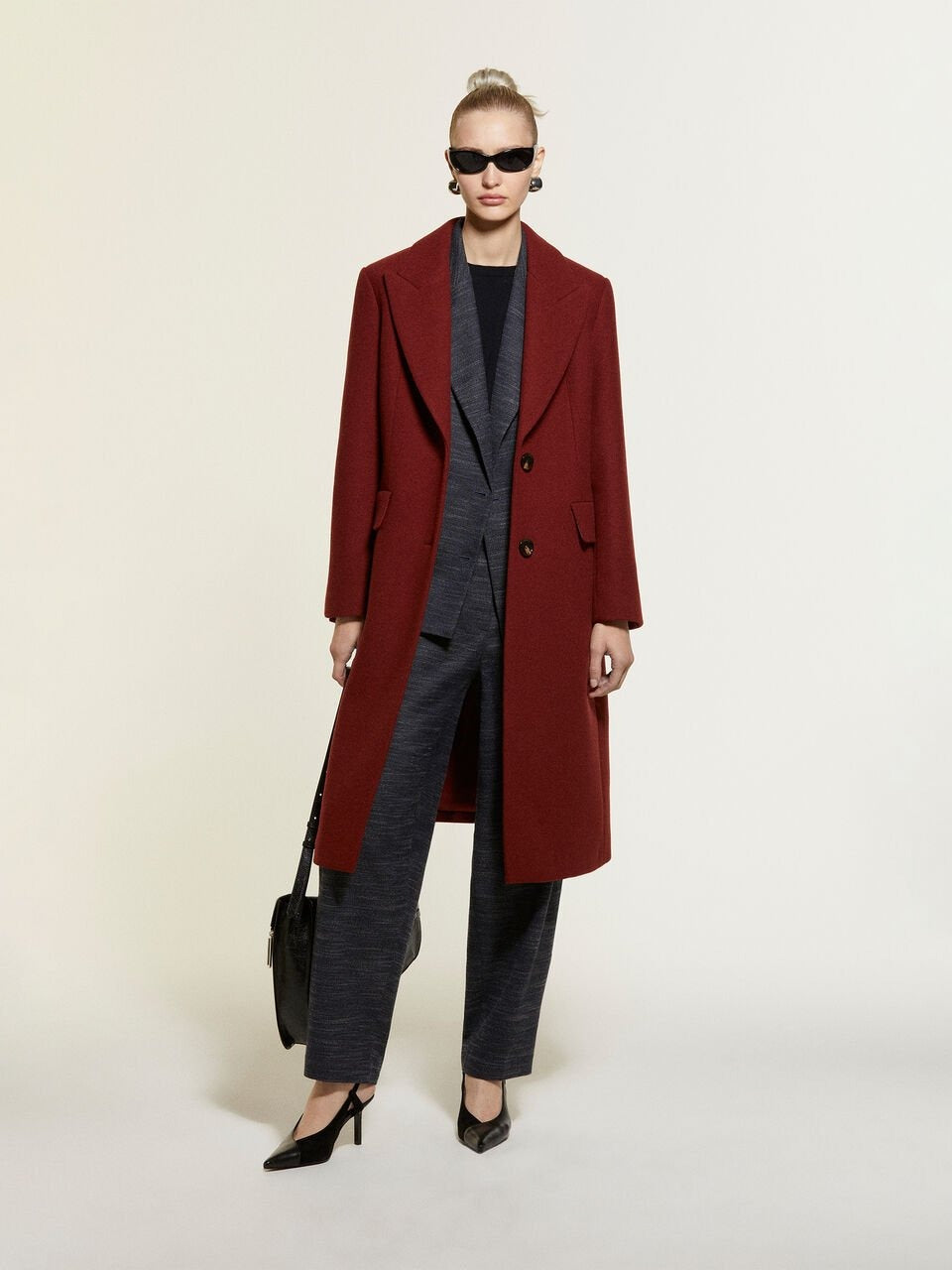 Sisley Wool Midi Coat