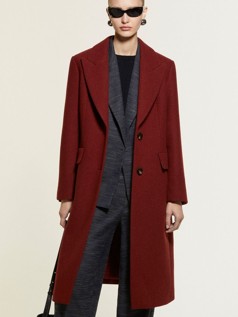 Sisley Wool Midi Coat