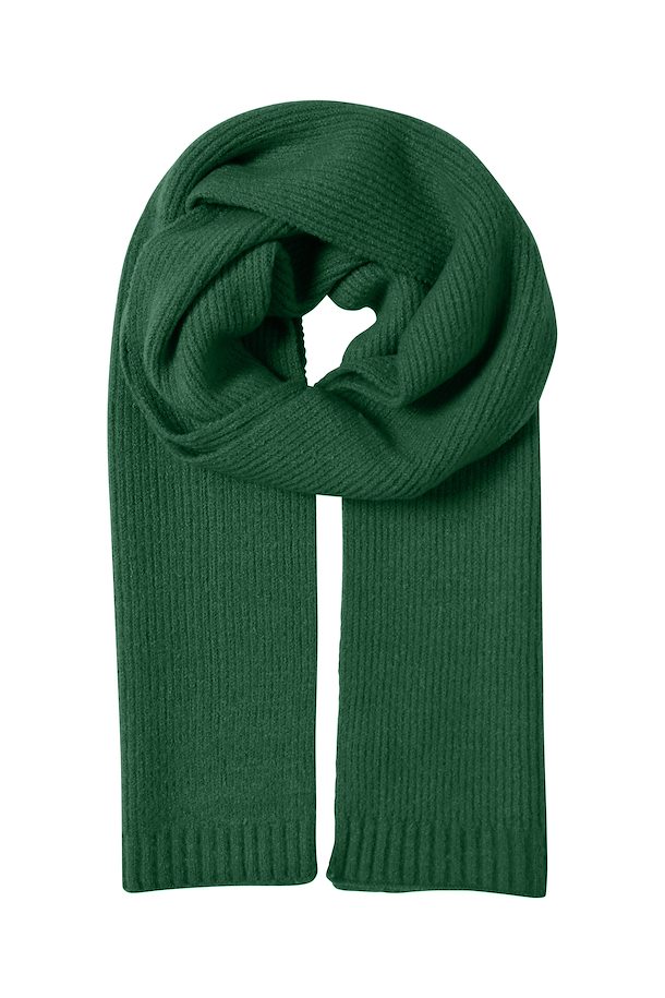 Women's Solid Cosy Knitted Scarf - Cadmium Green