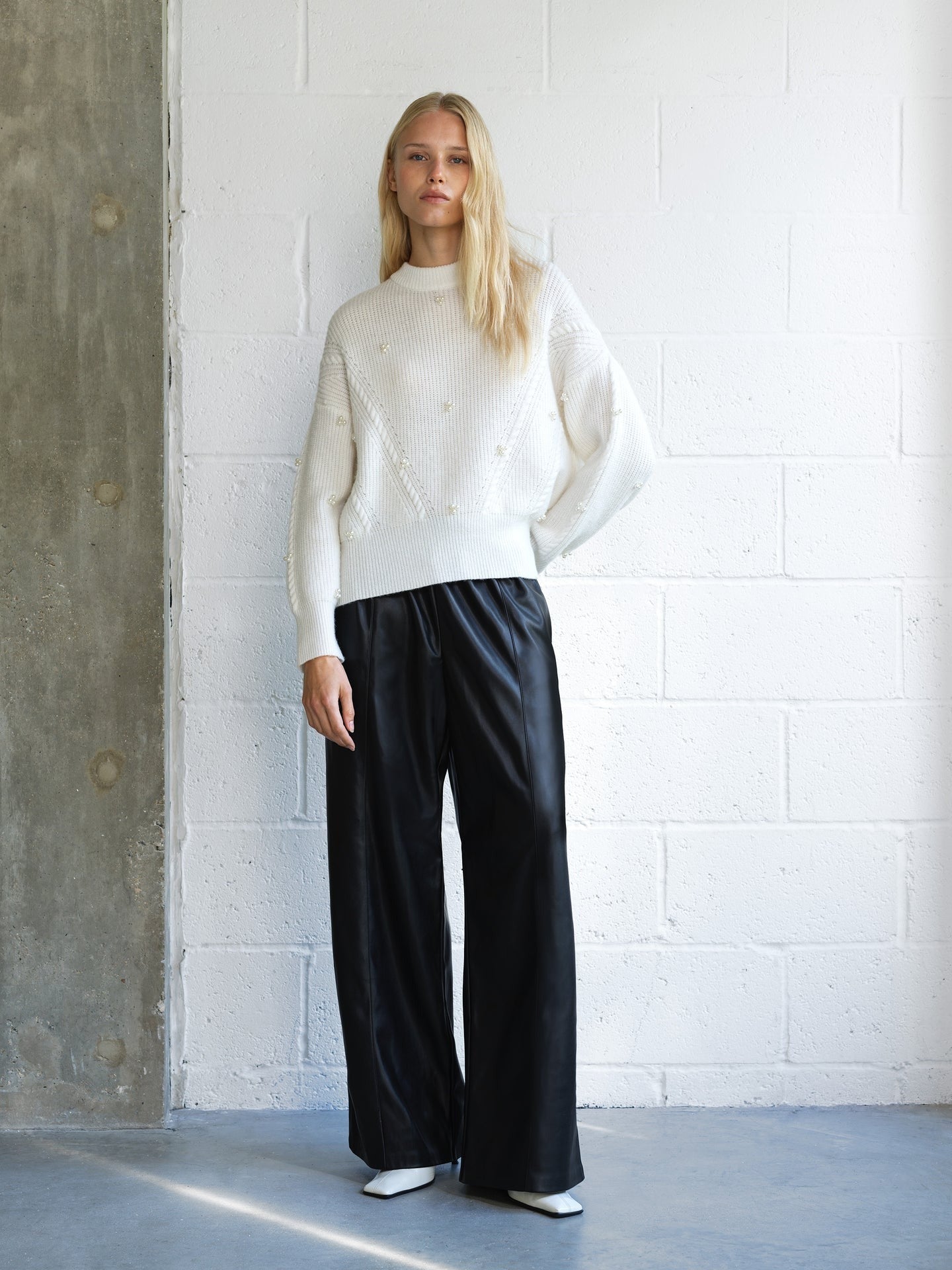 Mersai Pearl Embellished Jumper