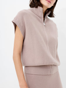 Ava Zip Through Sleeveless Vest