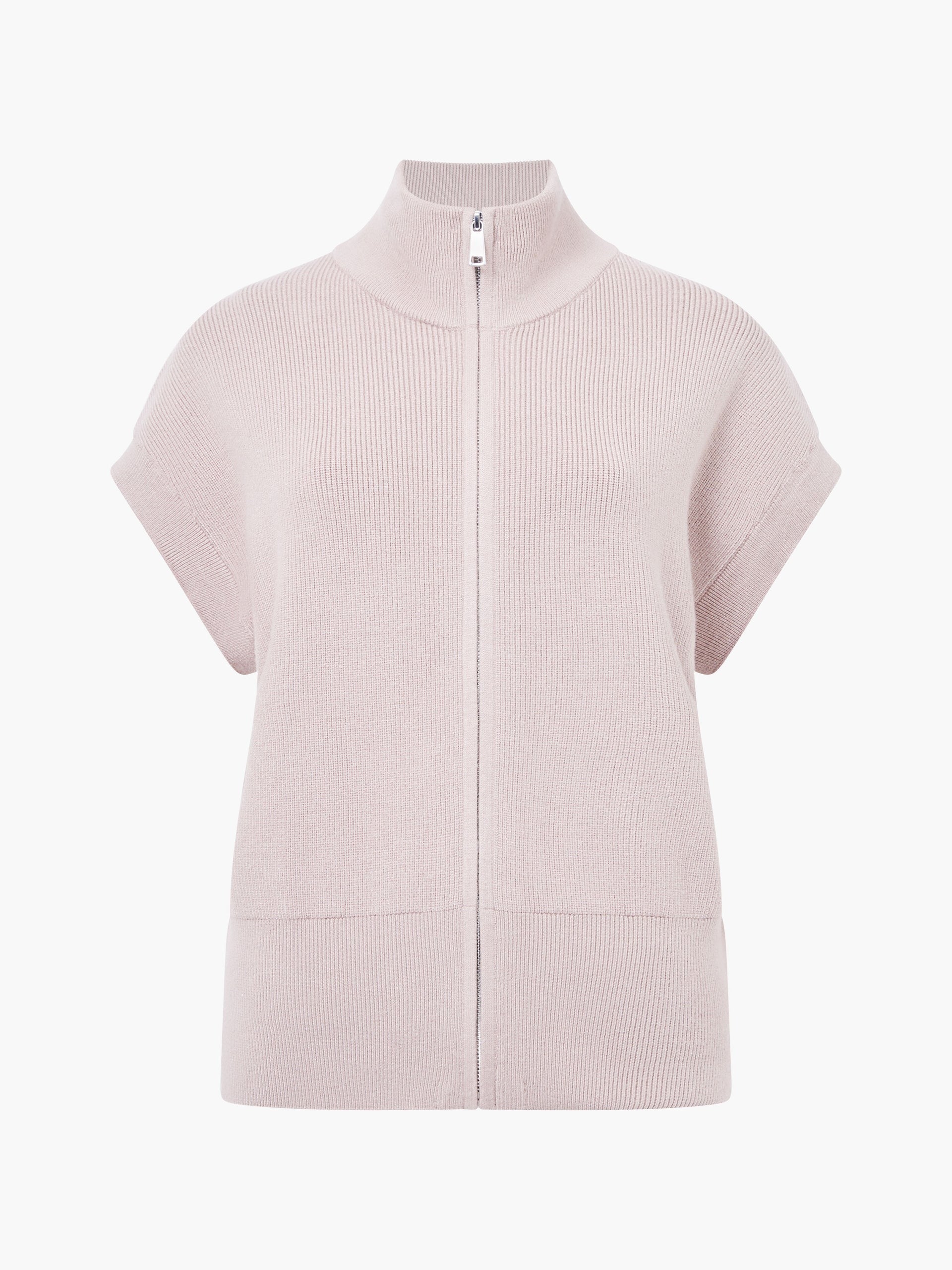Ava Zip Through Sleeveless Vest