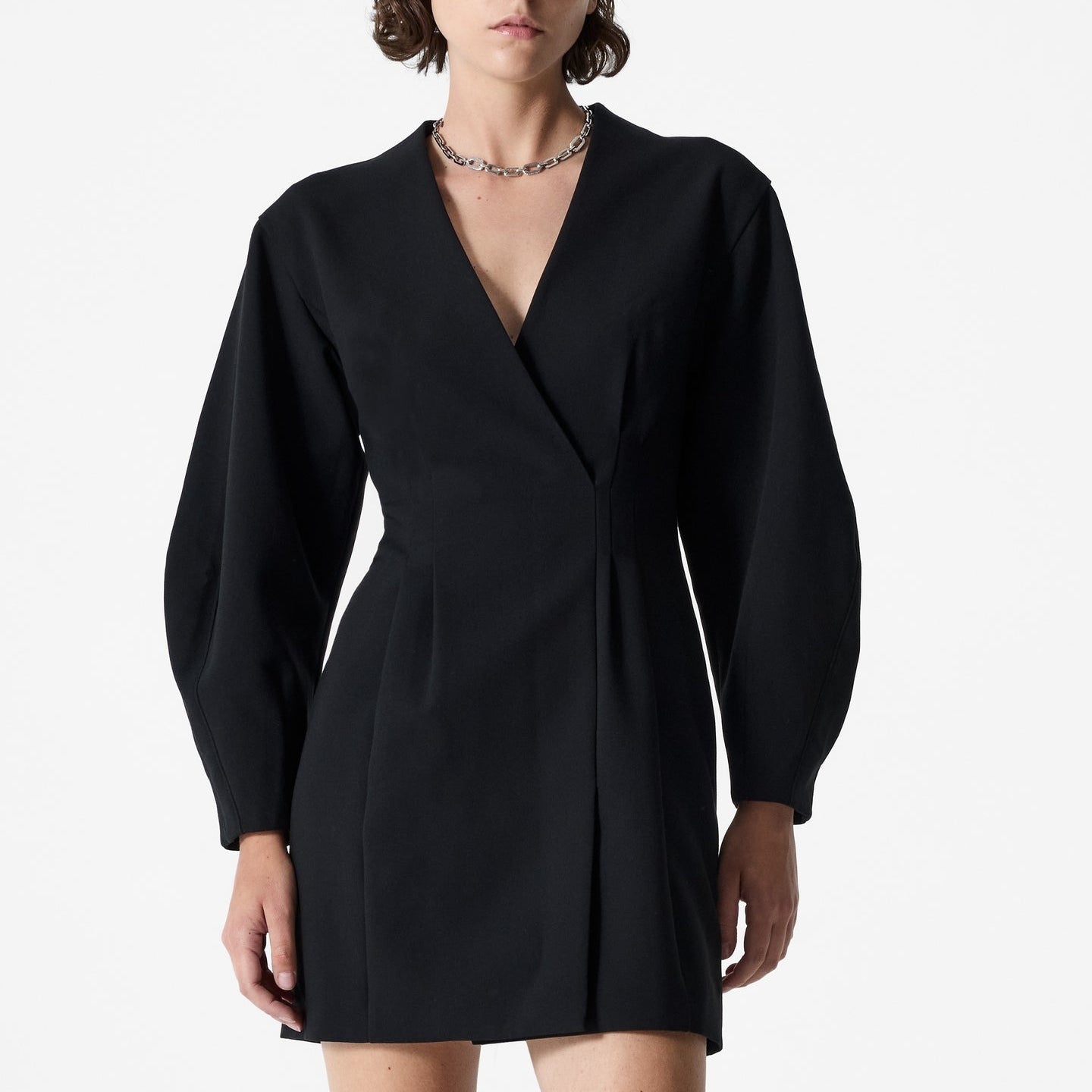 Azra Twill Wrap Dress