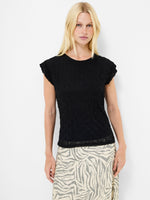 Load image into Gallery viewer, Wanda Textured Jersey Pepum Top
