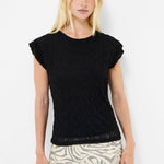 Load image into Gallery viewer, Wanda Textured Jersey Pepum Top
