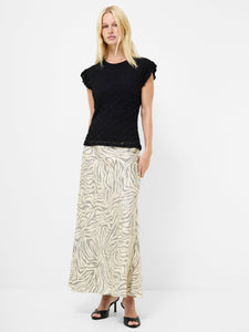 Wanda Textured Jersey Pepum Top