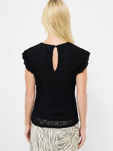 Wanda Textured Jersey Pepum Top