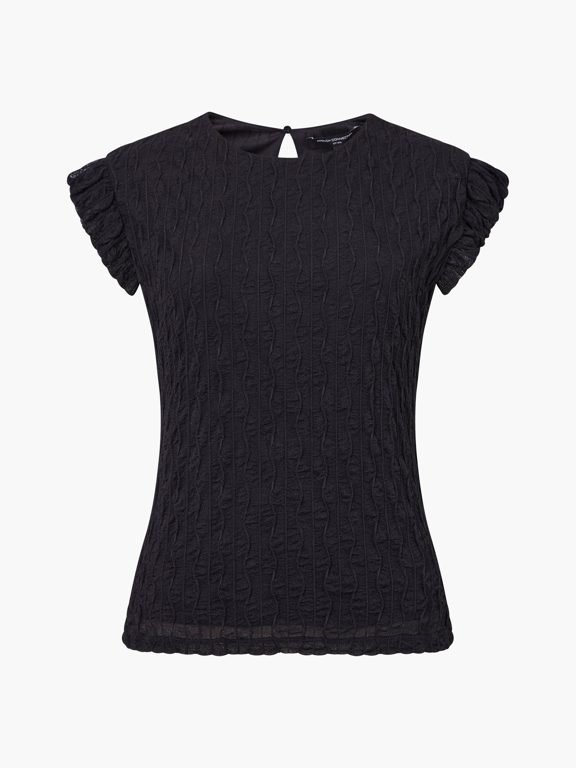Wanda Textured Jersey Pepum Top