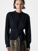 Load image into Gallery viewer, Arezzo Long Sleeve Waist Tie Shirt
