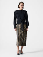 Load image into Gallery viewer, Arezzo Long Sleeve Waist Tie Shirt
