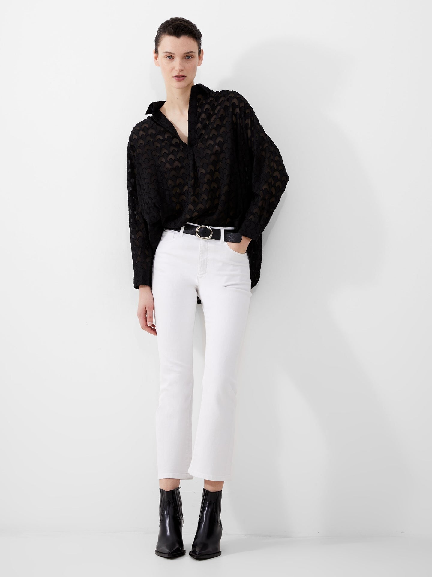 French Connection Stretch Ankle Bootcut Jeans