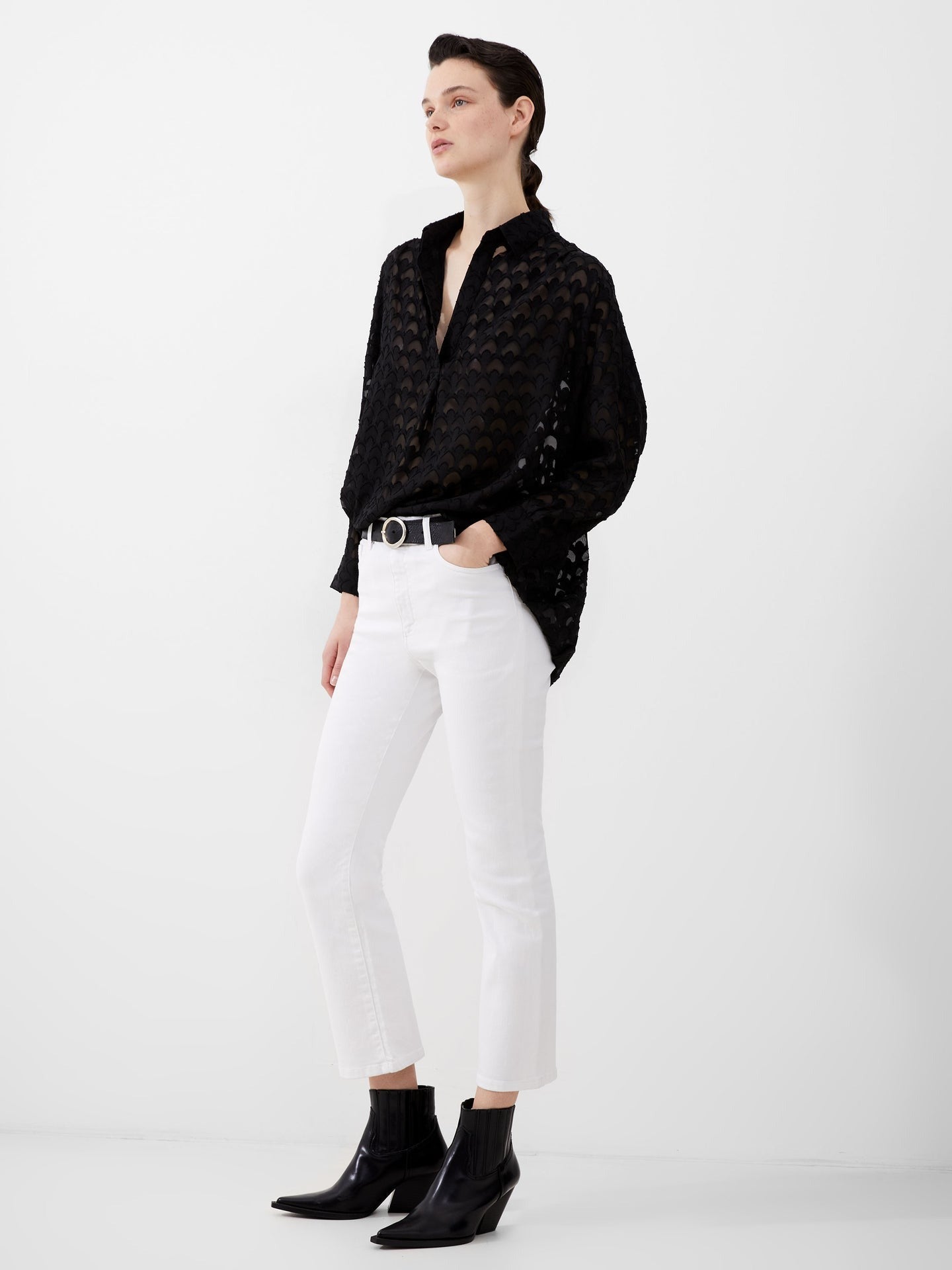 French Connection Stretch Ankle Bootcut Jeans
